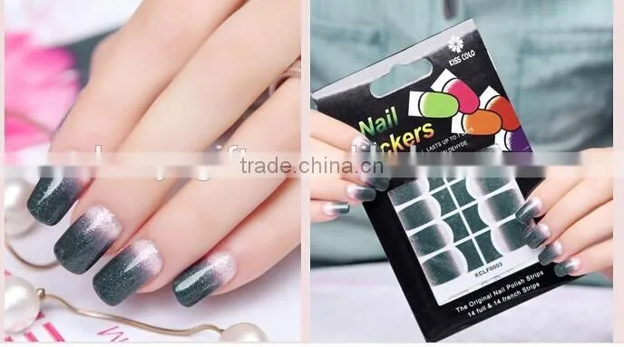 High quality gradient color nail sticker, Gradient nail stick Fashion Nail art