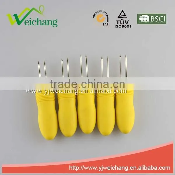 WCJ537 Hot sell 6 PCS CORN HOLDER SET with PP handle good quality