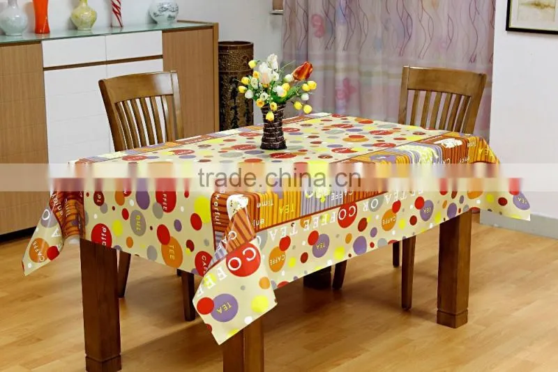 China manufacturer PVC lace table cloth in rolling 137cm width walmart wholesale for Egypt market