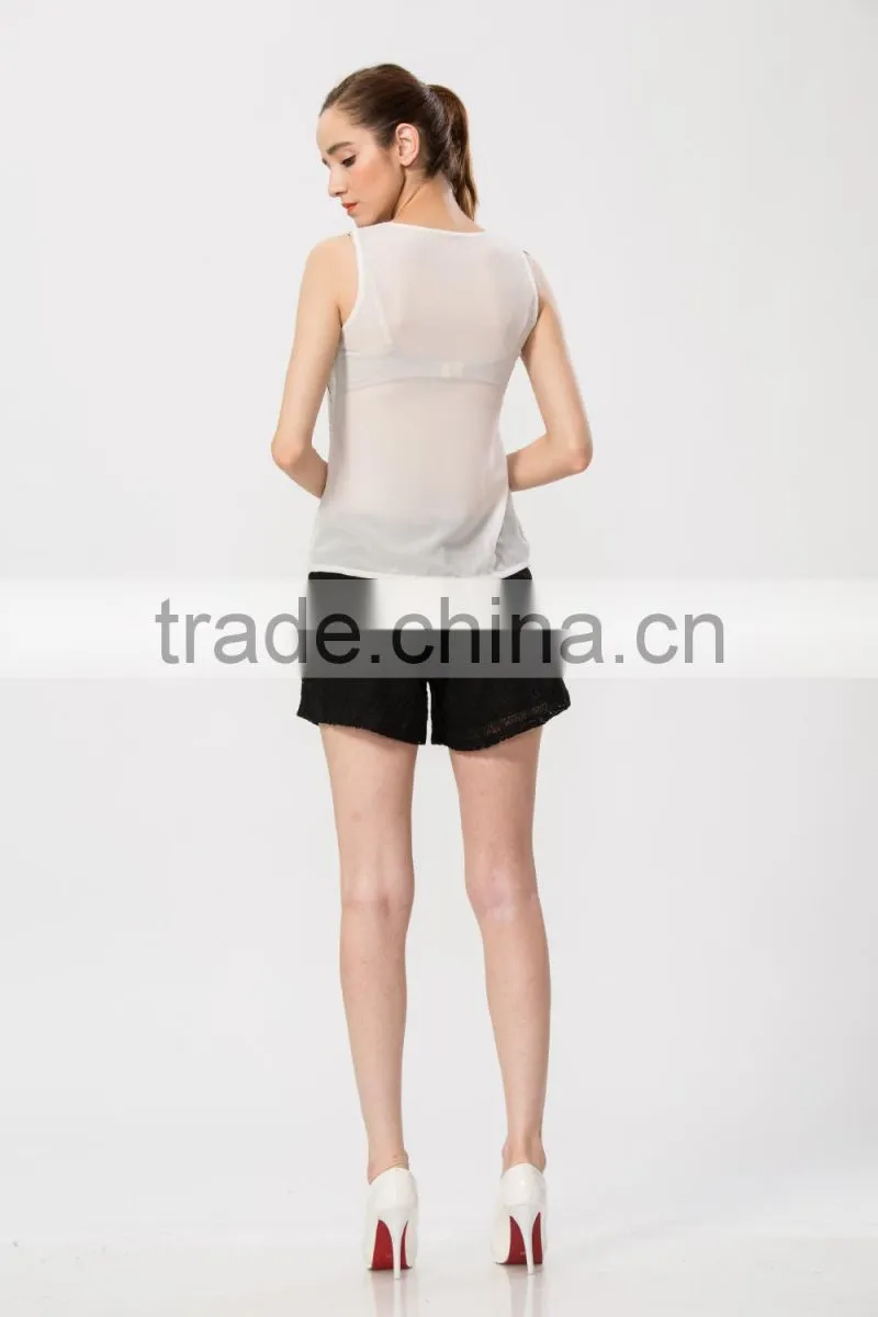 Bodycorn Sequin Halter Sleeveless Lady Tunic Top