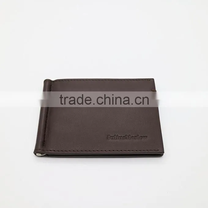 J0730a Genuine Leather Money Clip