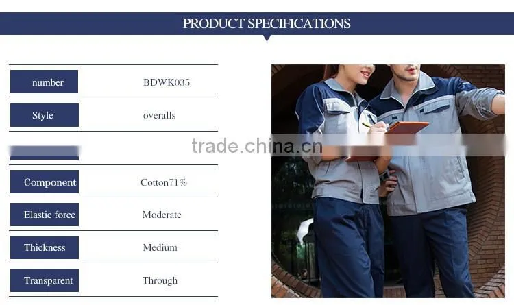 New Design Antistatic Workwear Work Uniform