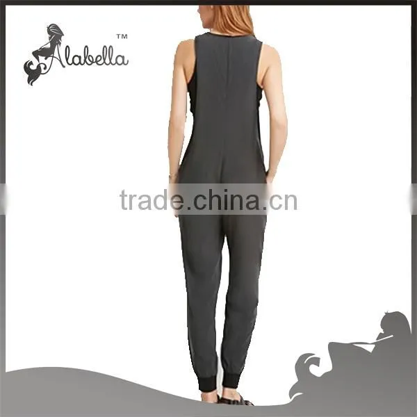 Jumpsuit women with sleeveless apperal and long pant
