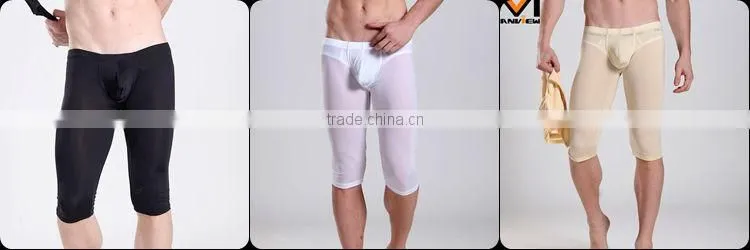 2014 Hot Sale Sexy Thin Men's Long Johns Underwear Long Sleeve Breathable Body Shaper SM03-13
