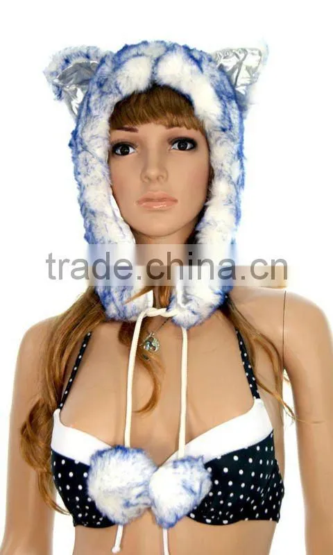 New Style Fancy Faux Fur Plush Sex Animal Women's Hat