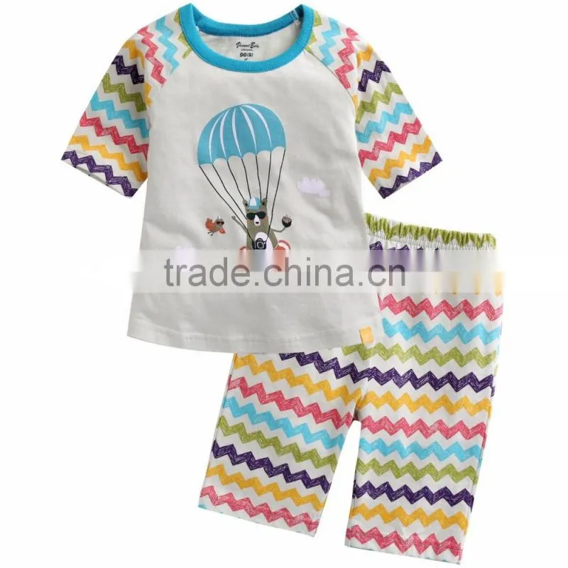 New arrival 2017 cotton fashion kids Wholesale children's clothing boutique baby summer clothes Family kids pajamas