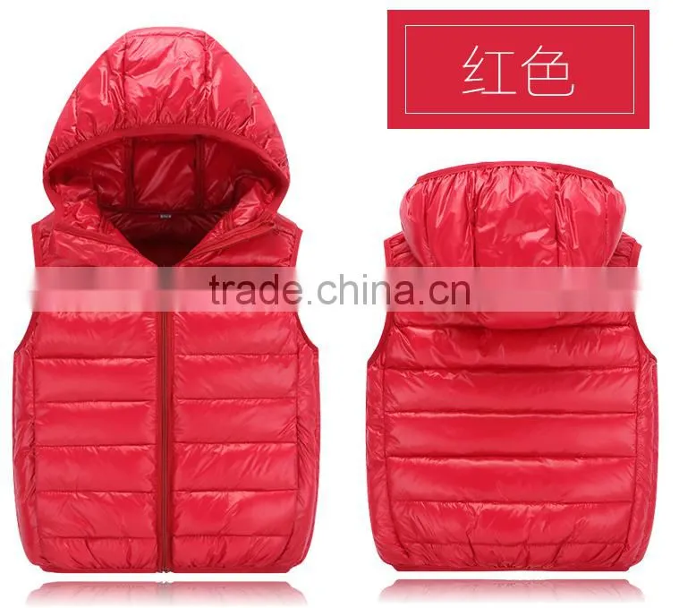 personalize children wear,oem fahion casual kids winter waistcoat