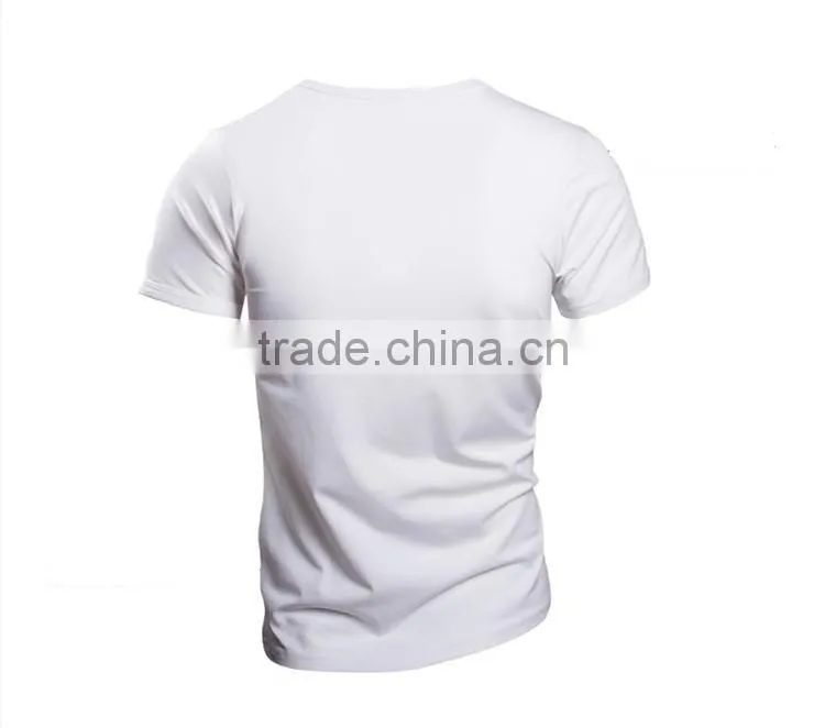 wholesale comfort super soft v-neck blank cheap men fitted 100% preshrunk combed cotton t-shirts