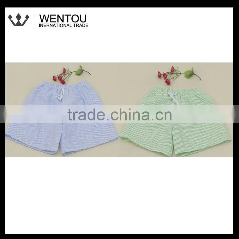 Monogrammed Seersucker Boy Swim Shorts