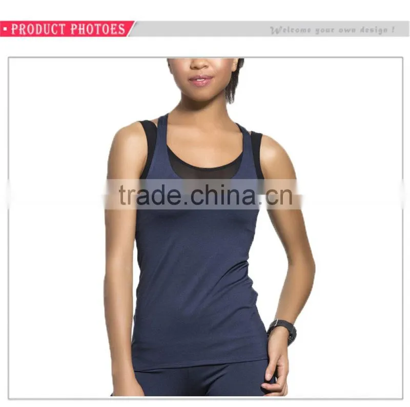 Hot Sale Yoga Wear Sleeveless Tank Top Fitness & Body Building Women Sport Crop Tops
