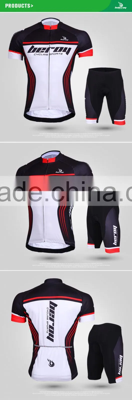 Beroy custom men comfortable cycling jerseys suit short sleeve no minimum,cheap racing bike attire