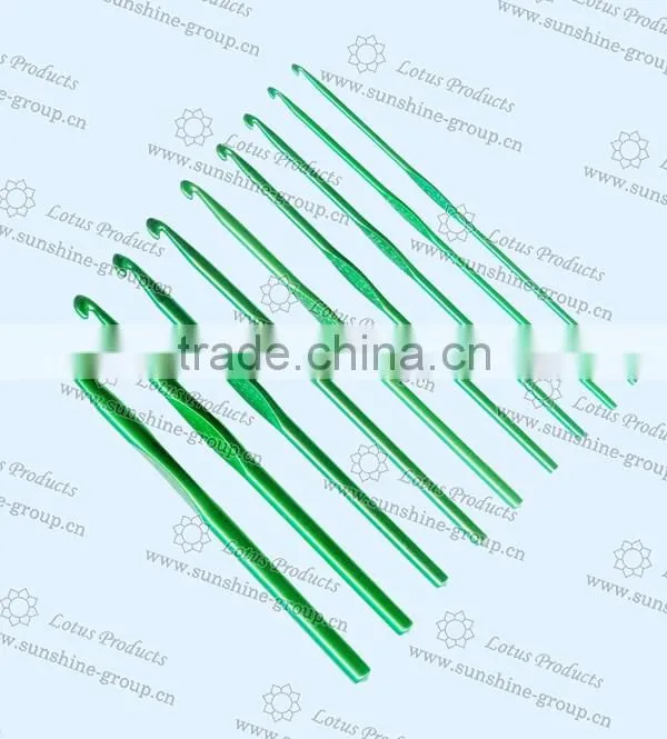 Aluminium Crochet Hook With Blister Card Packing Supply Various Size Crochet Hook