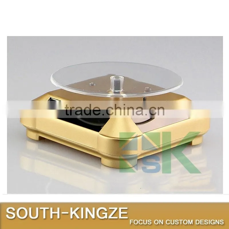 Luxury Watch Solar Power Led Colorful Lighting Display Stand