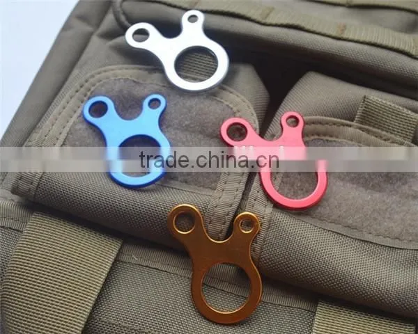 3 Hole EDC Survival Buckle Knotting Buckle Aluminum Alloy