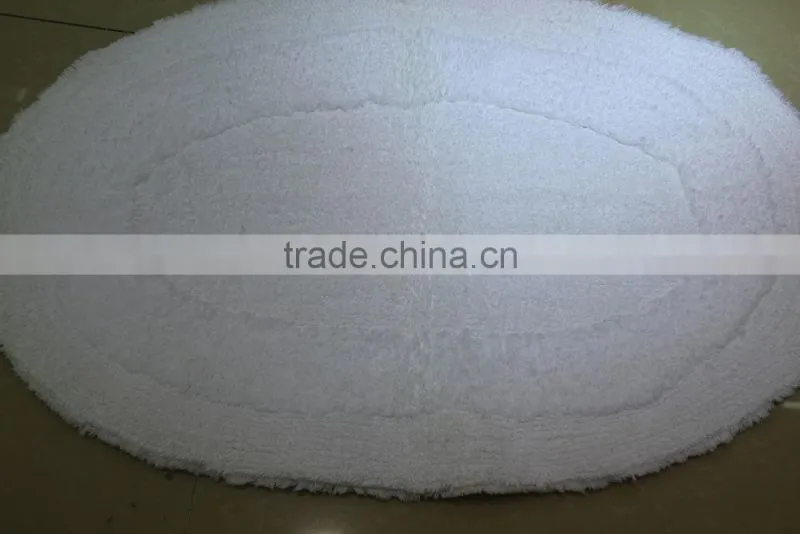 anti-slip round and oval cotton bath rug,bath mat