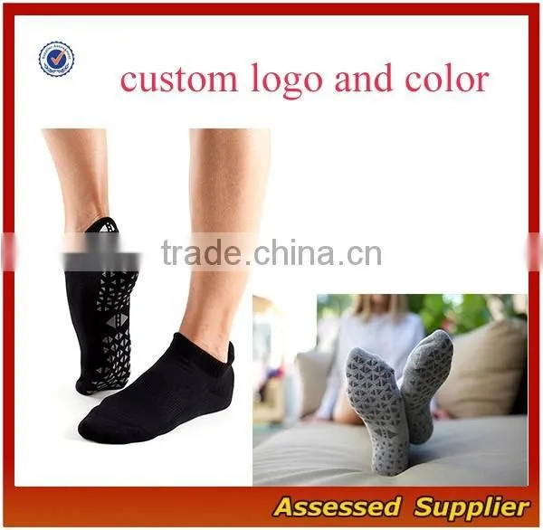 YXS74 High Quality Yoga Grip Socks/Custom Grip Trampoline socks