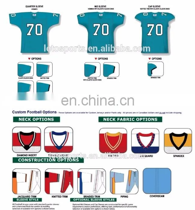 Mesh Fabric American Football Training Jersey/ Customized American Football Uniform Top