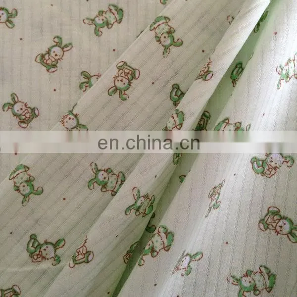 100% 65/35 TC Drop Needle Interlock Printed