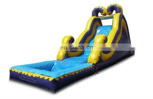 inflatable backload water slide with pool