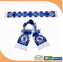 made in China football scarf scarf printing knitted scarf