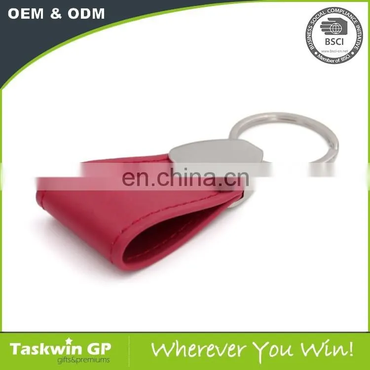 2017 China Factory Modern ODM/OEM leather metal keychain