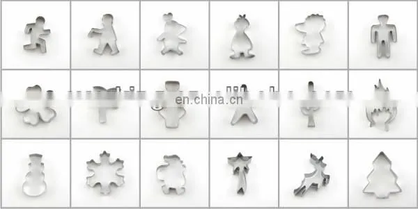 Custom Plastic Cute cake decorating plunger cookie cutter