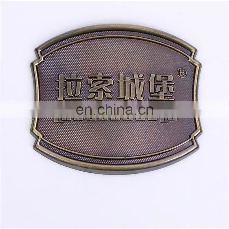 High Grade Packaged Label Type And Vinatge Seal Style Custom Logo Metal Wooden Box Label