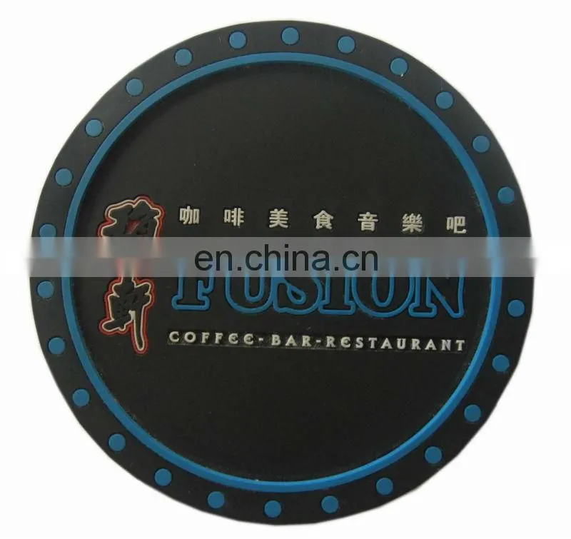 Unique design pvc mat for coffee cup