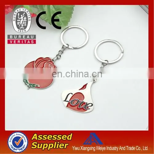 Cute metal key chain for lover
