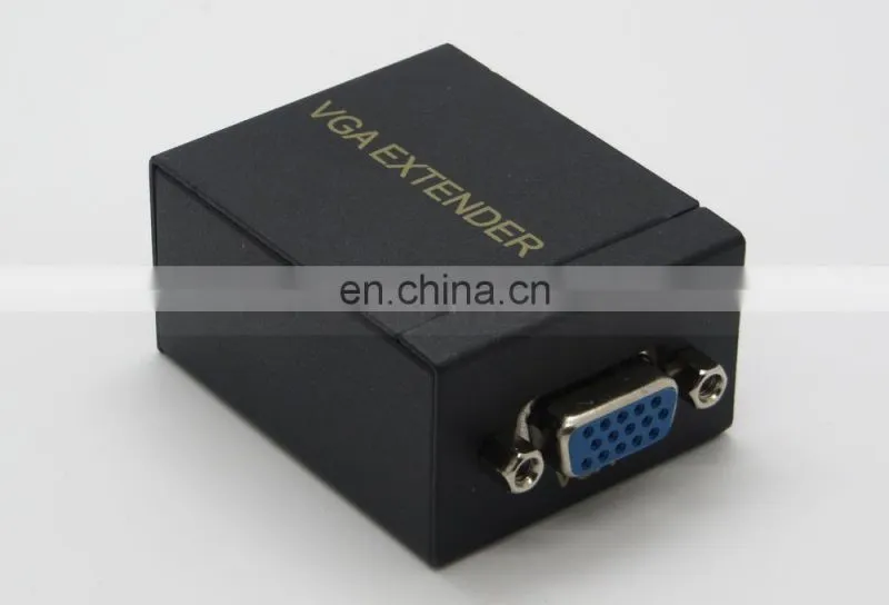 60M VGA Extender Repeater Adapter over Single RJ45 Cat 5e Cat6 Network Cable Support 1080P Full 3D 1 Transmitter + 1 Receiver