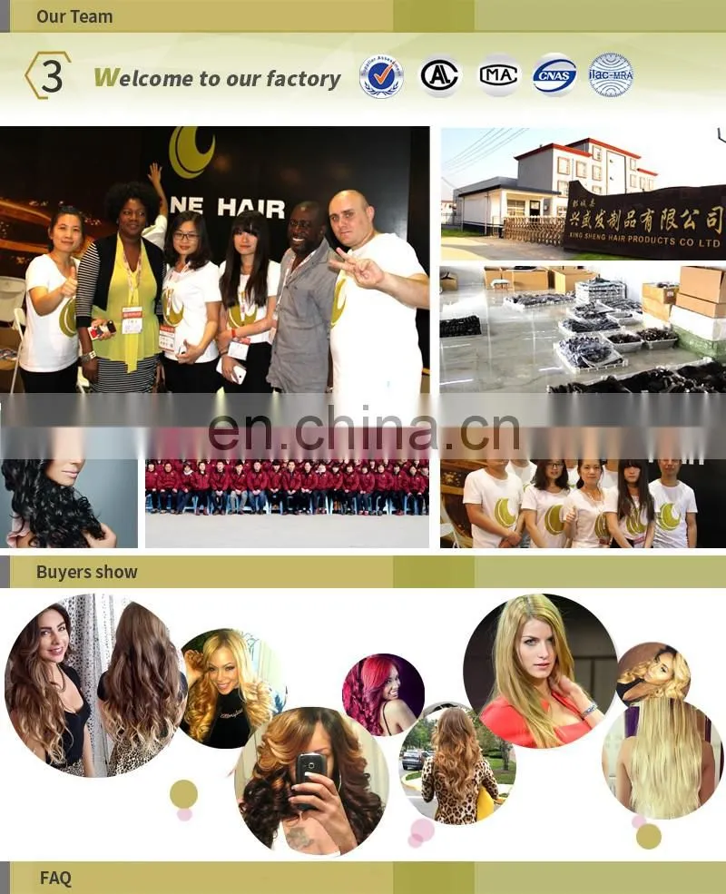 Factory supply human hair extension packaging