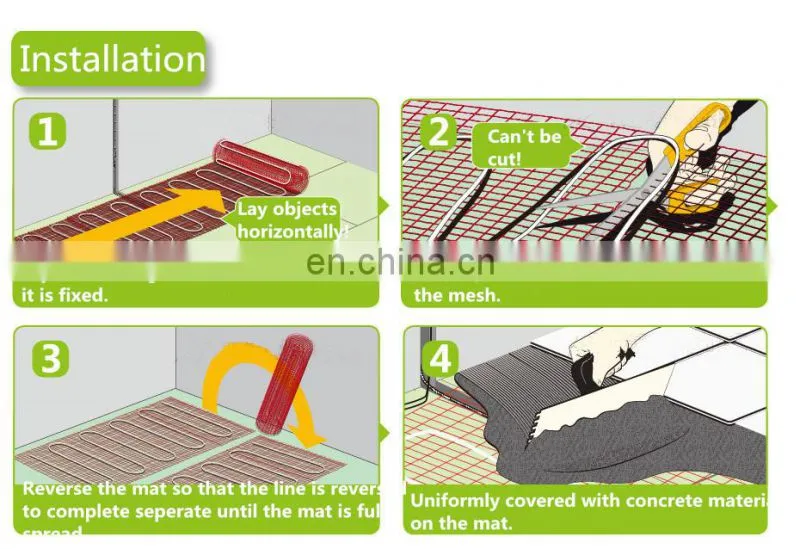 High Quality Thermal Storage Concrete Floor Heating Mat