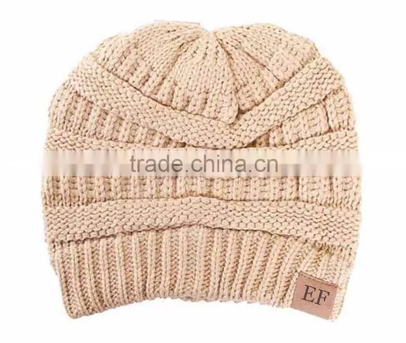 Wholesale Slouchy Knit Custom Women Beanie