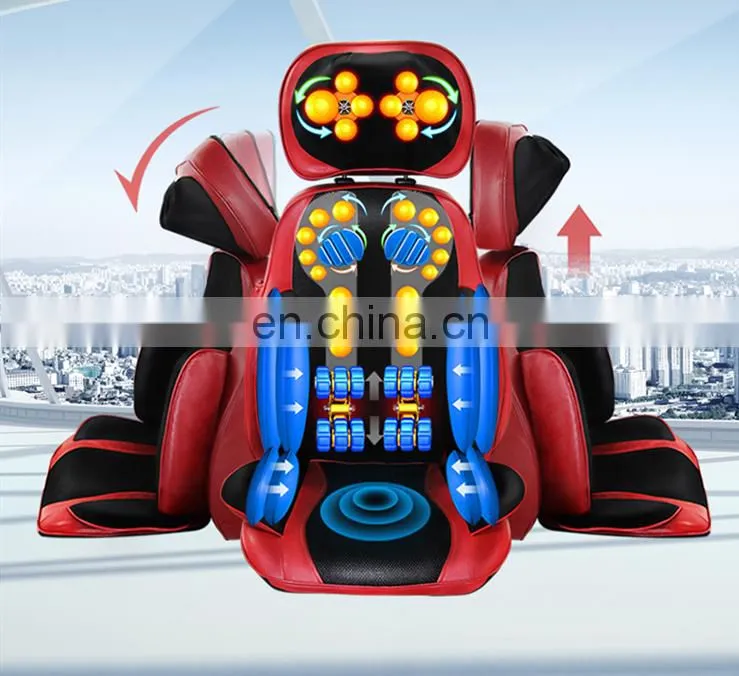 Portable multi-function kneading and shiatsu head back buttocks massage cushion for chair