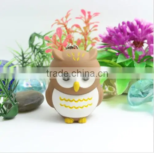 Cute Owl Fun Keyring Keychain Light Toy LED Hooting Sounds