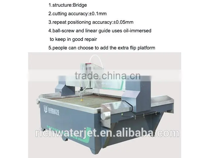 5 axis waterjet CNC waterjet for marble stone waterjet cutter machine