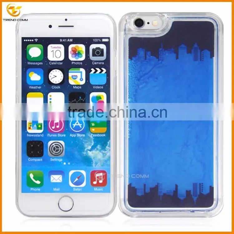 wholesale new fashion liquid hard back cover case for iphone 6