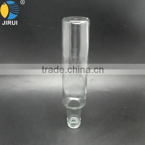 2015 Hot Sale 250ml Round Shape Clear Olive Oil Glass Bottle