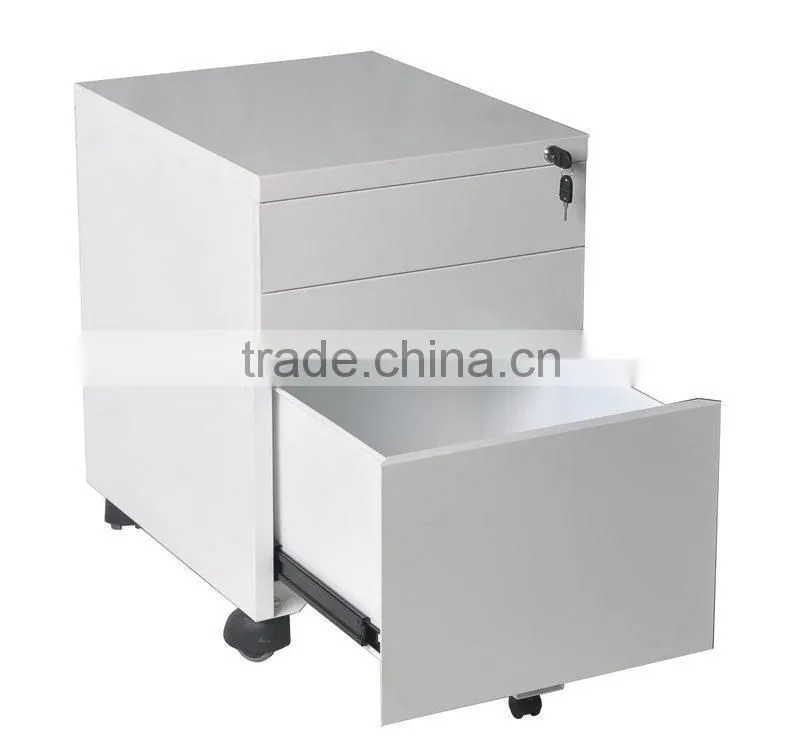(DL-M1 ) Office storage steel metal mobile pedestal file cabinet on castors with 3 drawer 2 box 1 file -workplace organization