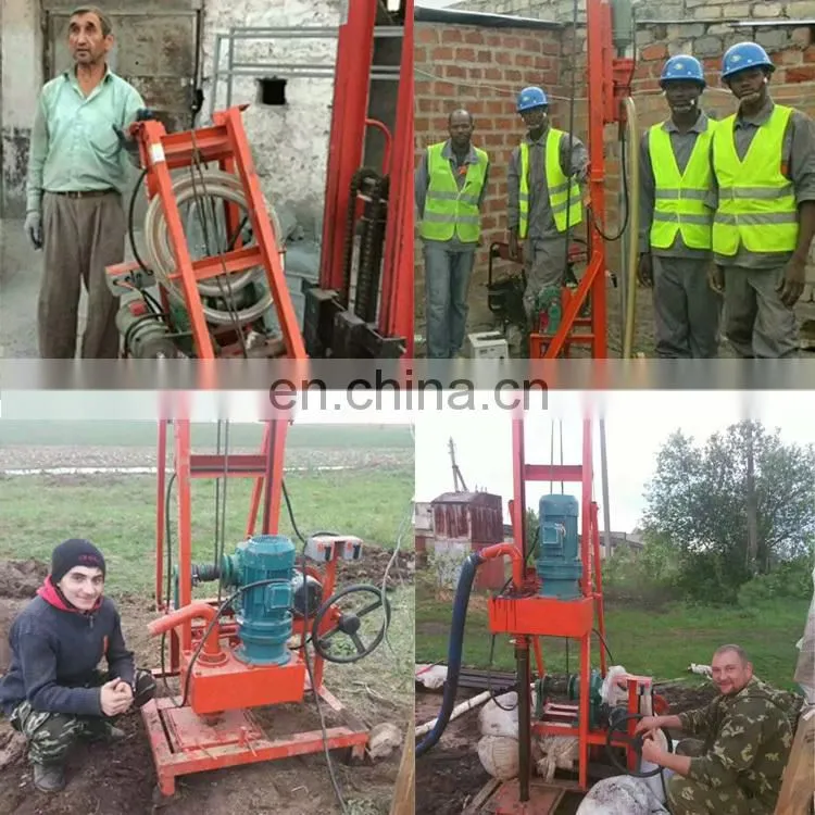 Hot sale in Africa 100m water well drilling rig/ tractor mounted water well drilling rig/ hand water well drilling equipment