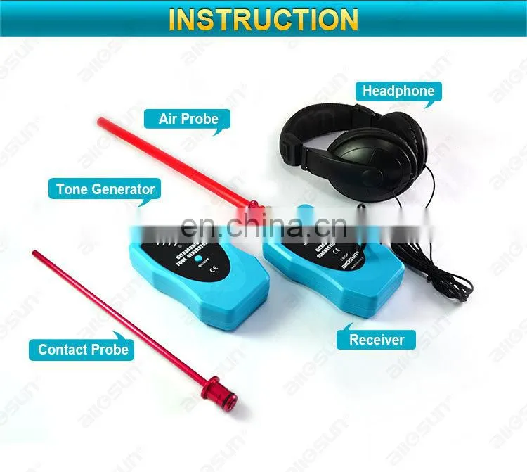 All-Sun EM2280 Ultrasonic Diagnostic Tool Multifunction Leak Detector Gas Liquid Leak Detector Machine Fault Diagnostic Tool