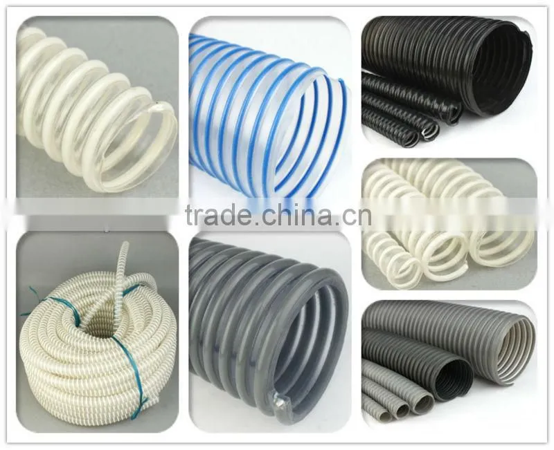 pvc reinforced hose spiral flexible plastic hose