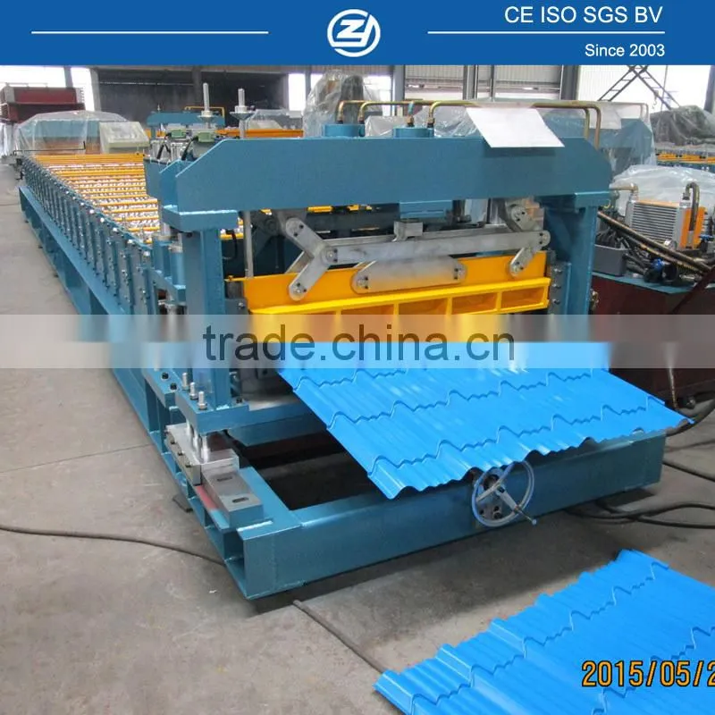 Aluminum Step Tile Roof Roll Forming Machine