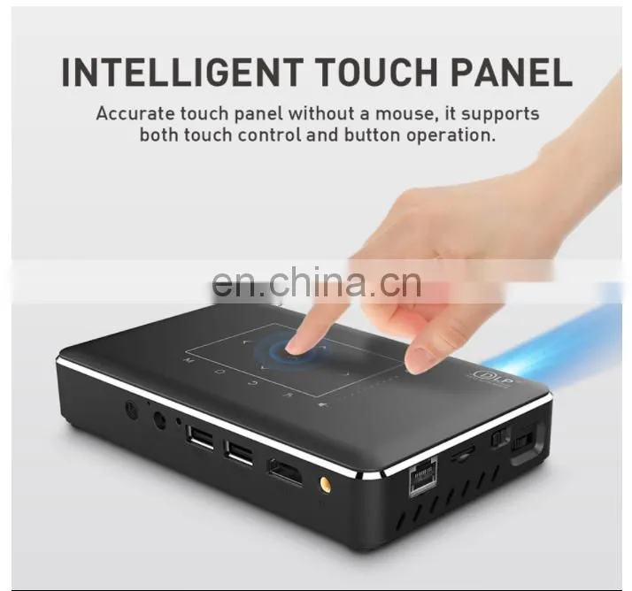 Latest 4k video portable P10 II interactive projector 2.4G/5G wifi touch screen mini phone wireless projector