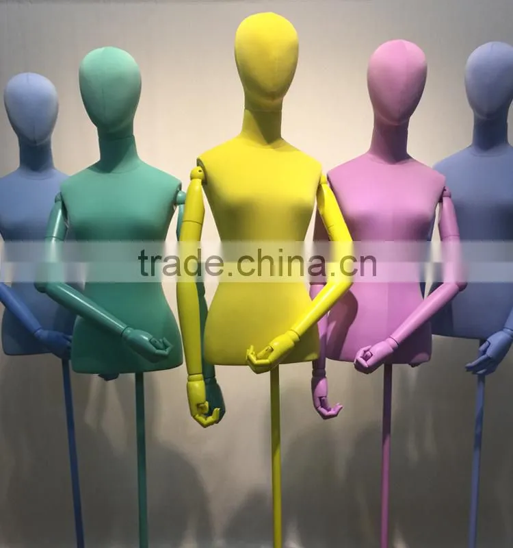 window display female torso mannequin
