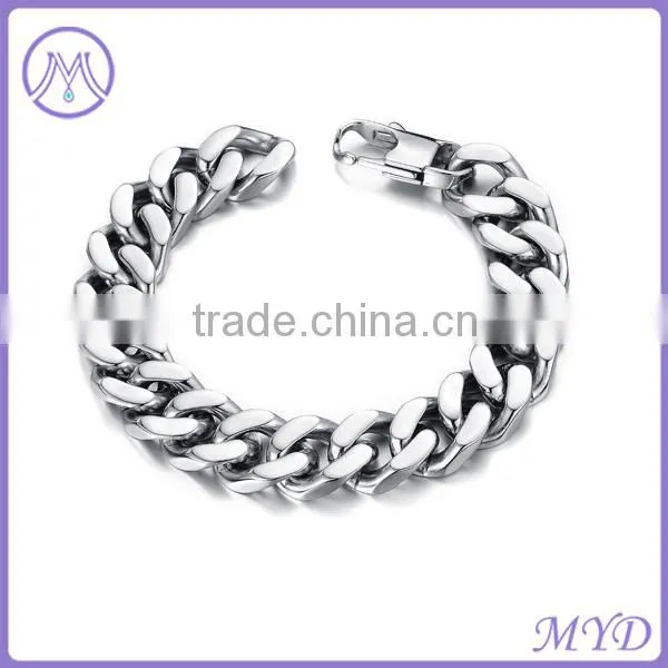 High quality stainless steel heavy chain bracelet Mens jewelry