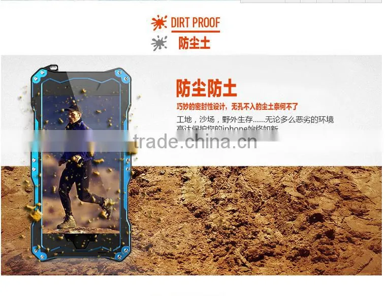 2015 New Product IP68 R-Just Case Life Protect mobile phone waterproof case For iPhone 6