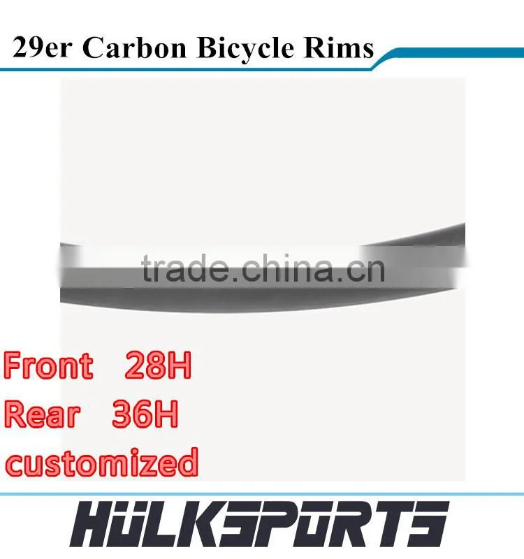 mountain bike rim 29er 29 inch carbon mtb rim 29er tubeless rim made in china