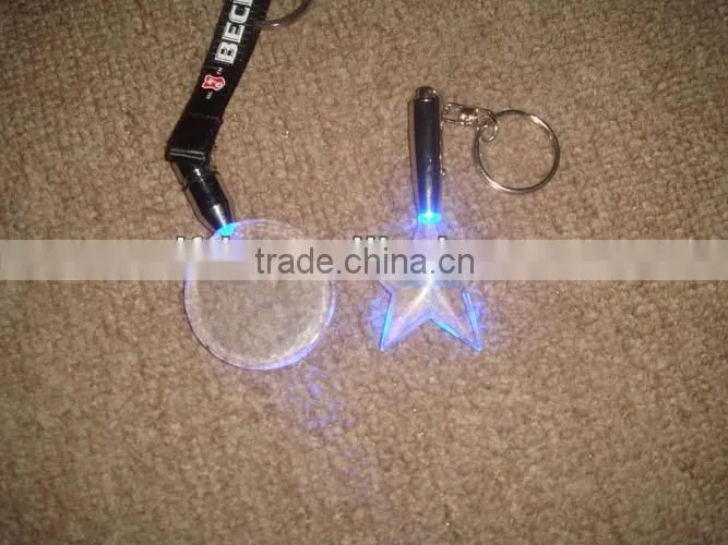 led glowing star shape keychain,promotional gifts led custom logo flasing light keychain ,2016 new product gifts led star