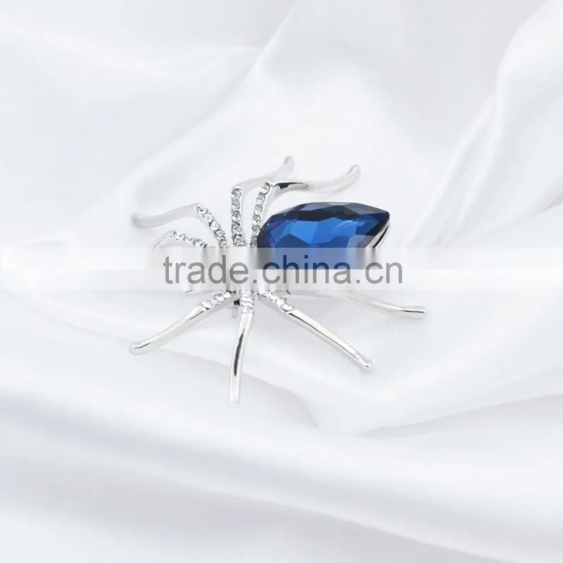 Fashion Alloy Blue Spider magnets and brooches